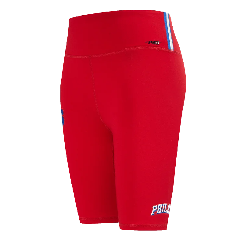 NBA PHILADELPHIA 76ERS CLASSIC WOMEN'S JERSEY BIKE SHORT (RED) Fashion Jersey Blouse