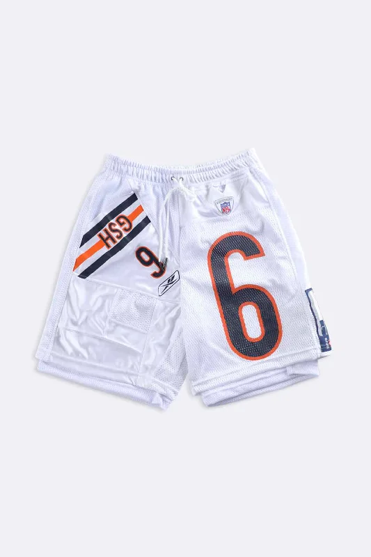 Rework Unisex Bears NFL Jersey Shorts - Women-S, Men-XS Polo Neck Jersey Top