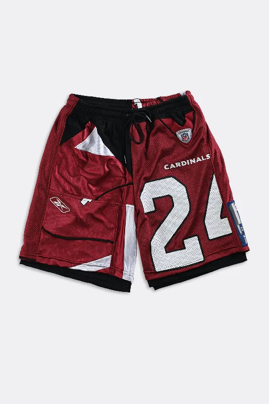 Rework Unisex Cardinals NFL Jersey Shorts - Women-M, Men-S Textured Jersey Blouse