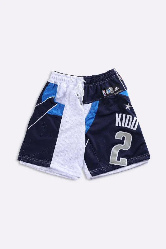 Rework Unisex Mavericks NBA Jersey Shorts - Women-XS, Men-XXS Halter Neck Jersey Tee