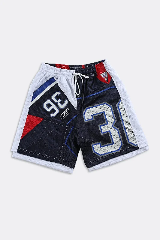 Rework Unisex Reebok Jersey Shorts - Women-S, Men-XS Ribbed Jersey Tee