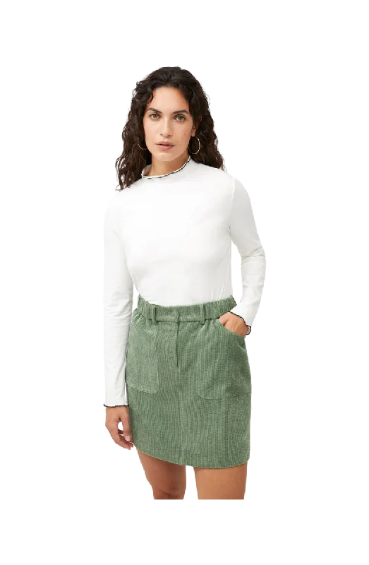 Great Plains Stitch Organic Jersey Mock Neck Long Sleeved Polo Top Designer Jersey Tee