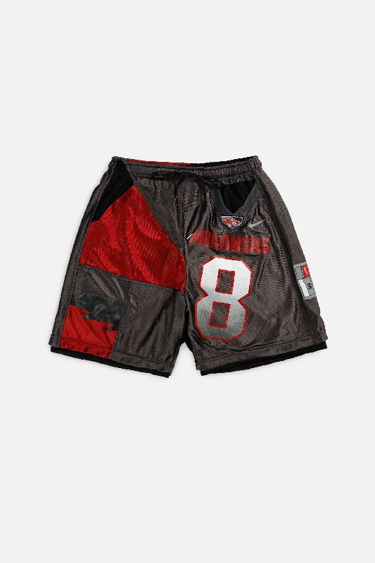 Unisex Rework Arkansas Razorbacks NCAA Jersey Shorts - M Eco-Friendly Jersey Tee