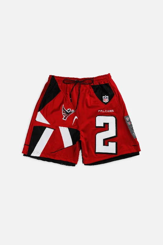 Unisex Rework Atlanta Falcons NFL Jersey Shorts - L Bohemian Jersey Tee