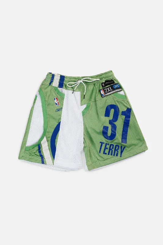 Unisex Rework Atlanta Hawks NBA Jersey Shorts - M Round Neck Jersey Tee