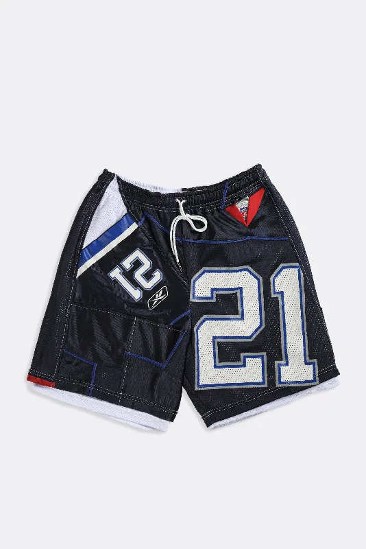Unisex Rework Bills NFL Jersey Shorts - Women-L, Men-M Trendy Jersey Shirt