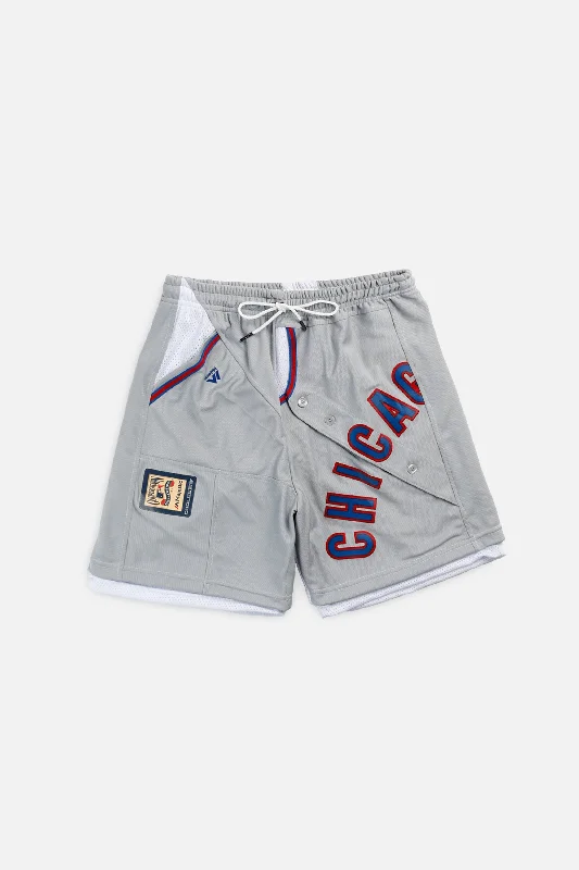 Unisex Rework Chicago Cubs MLB Jersey Shorts - S Emerald Green Jersey Tee