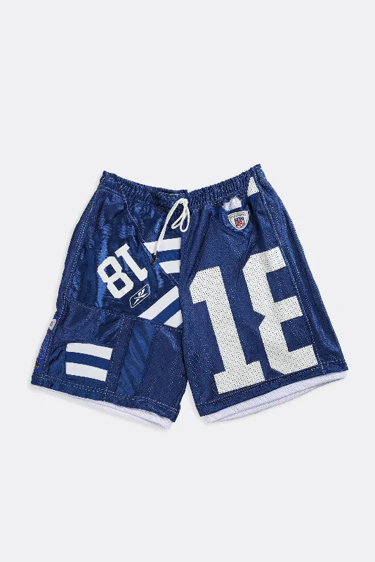 Unisex Rework Colts NFL Jersey Shorts - Women-L, Men-M Silk Jersey Blouse