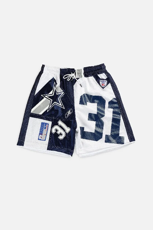 Unisex Rework Dallas Cowboys NFL Jersey Shorts - L Mustard Yellow Jersey Tee