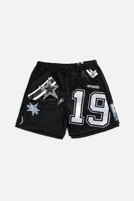 Unisex Rework Dallas Cowboys NFL Jersey Shorts - XL Olive Green Jersey Tee