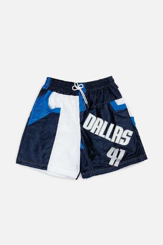 Unisex Rework Dallas Mavericks NBA Jersey Shorts - S Boat Neck Jersey Shirt