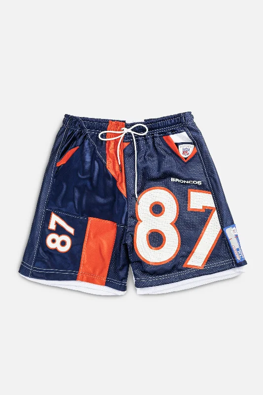 Unisex Rework Denver Broncos NFL Jersey Shorts - M Organic Jersey Tee