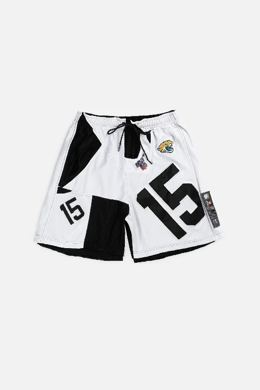 Unisex Rework Jacksonville Jaguars NFL Jersey Shorts - L Chic Jersey Tee