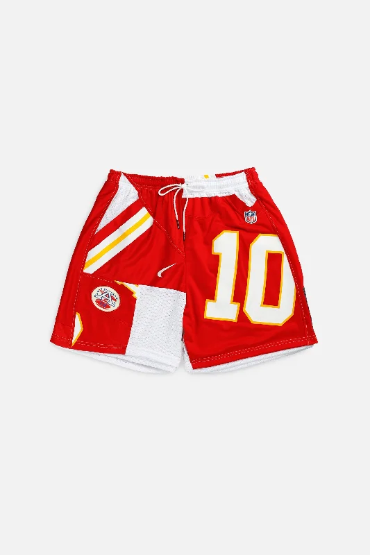 Unisex Rework Kansas City Chiefs NFL Jersey Shorts - L Classic Jersey Tee
