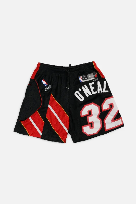 Unisex Rework Miami Heat NBA Jersey Shorts - L Chic Jersey Tee