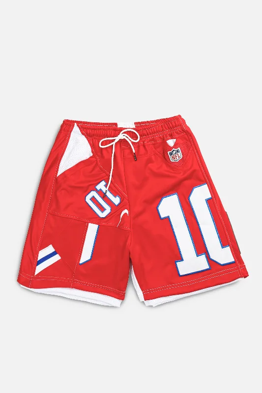 Unisex Rework New England Patriots NFL Jersey Shorts - S Bamboo Jersey Tee