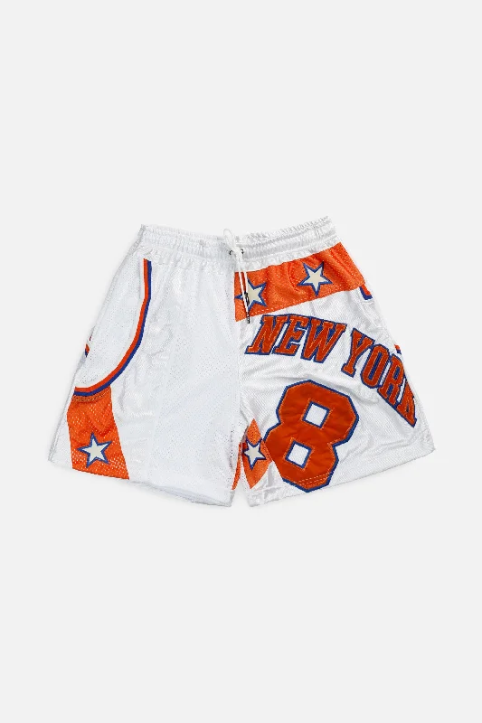 Unisex Rework New York Knicks NBA Jersey Shorts - M High Neck Jersey Shirt
