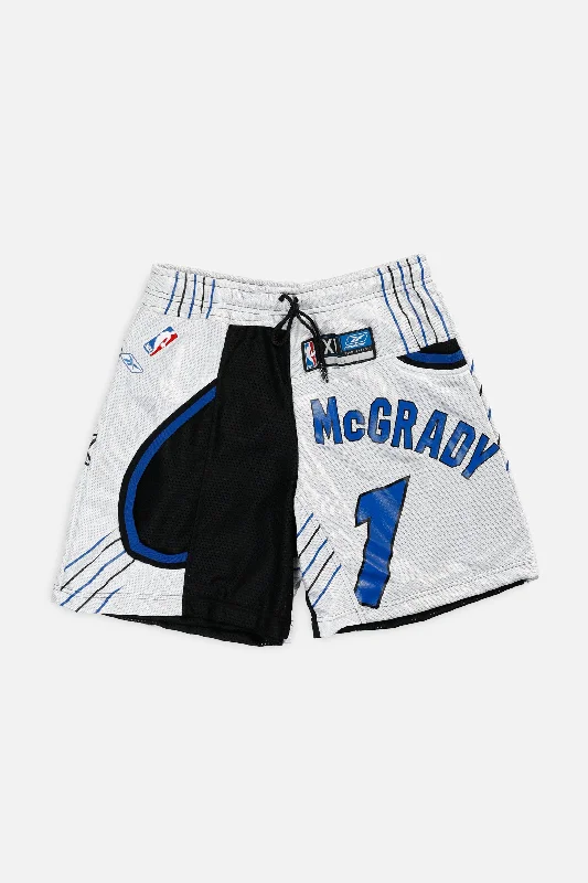 Unisex Rework Orlando Magic NBA Jersey Shorts - L Mustard Yellow Jersey Tee