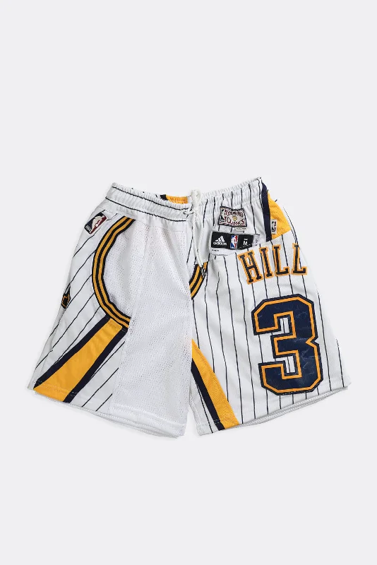 Unisex Rework Pacers NBA Jersey Shorts - Women-S, Men-XS Cotton Jersey Tee