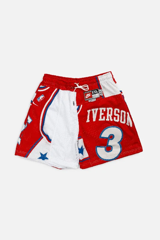 Unisex Rework Philadelphia 76ers NBA Jersey Shorts - L Solid Color Jersey Shirt