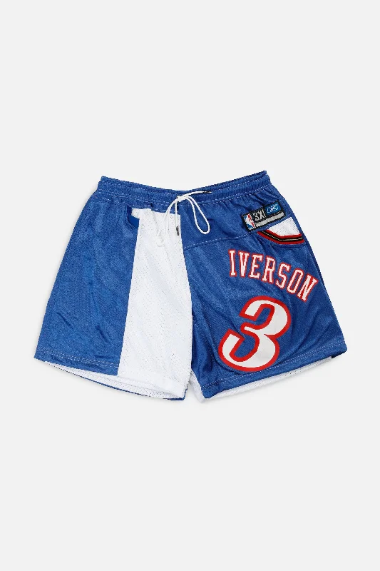 Unisex Rework Philadelphia 76ers NBA Jersey Shorts - XXL Ruby Red Jersey Shirt