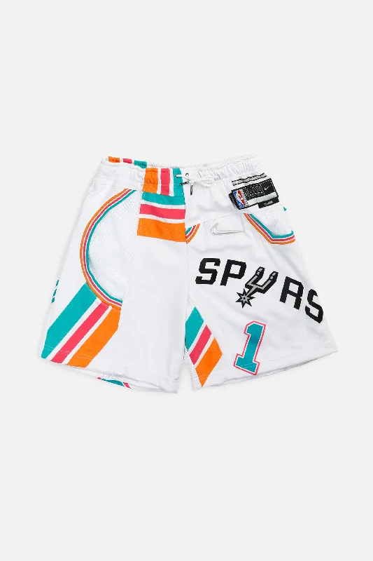 Unisex Rework San Antonio Spurs NBA Jersey Shorts - S Comfortable Jersey Tee
