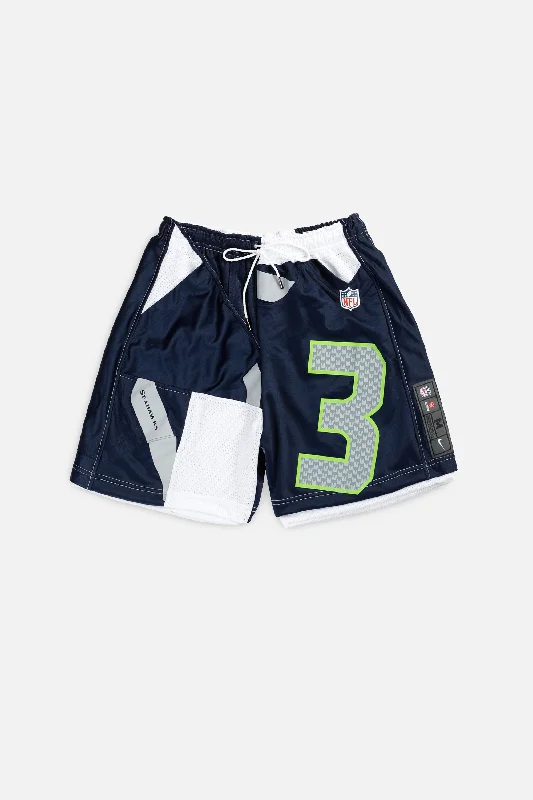 Unisex Rework Seattle Seahawks NFL Jersey Shorts - S Casual Weekend Jersey Tee