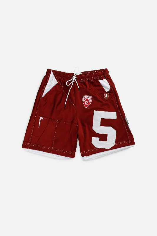 Unisex Rework Stanford Cardinals NCAA Jersey Shorts - S Gold Jersey Tee