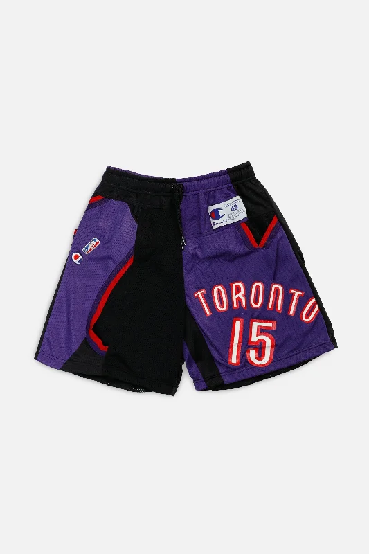 Unisex Rework Toronto Raptors NBA Jersey Shorts - S Cotton Jersey Tee