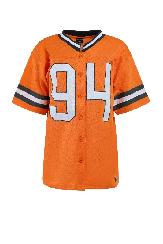 University of Tennessee Button Down Football Jersey Modern Jersey Tee
