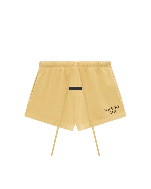 Womens Heavy Jersey Running Shorts - Amber Party Jersey Tee