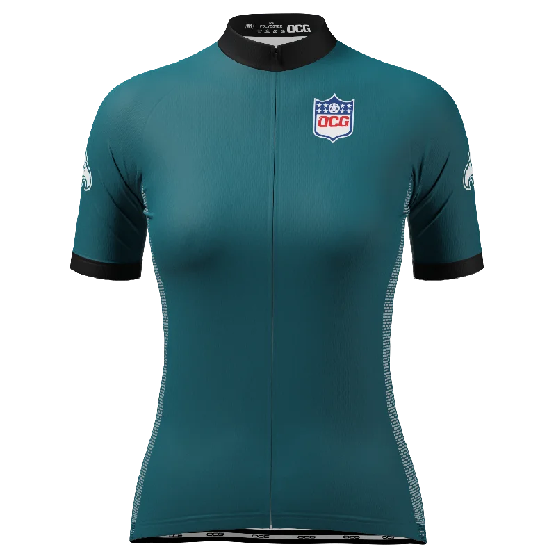Women's Philadelphia Football Short Sleeve Cycling Jersey Budget-Friendly Jersey Tee