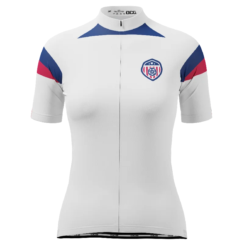 Women's USA Soccer Short Sleeve Cycling Jersey Minimalist Jersey Tee