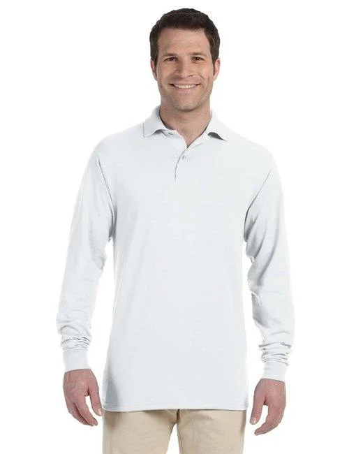 Jerzees Adult SpotShield  Long-Sleeve Jersey Polo 437ML Emerald Green Jersey Tee