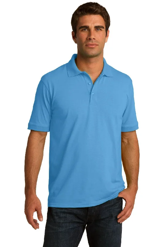 Port & Company Core Blend Jersey Knit Polo. KP55 Striped Jersey Top