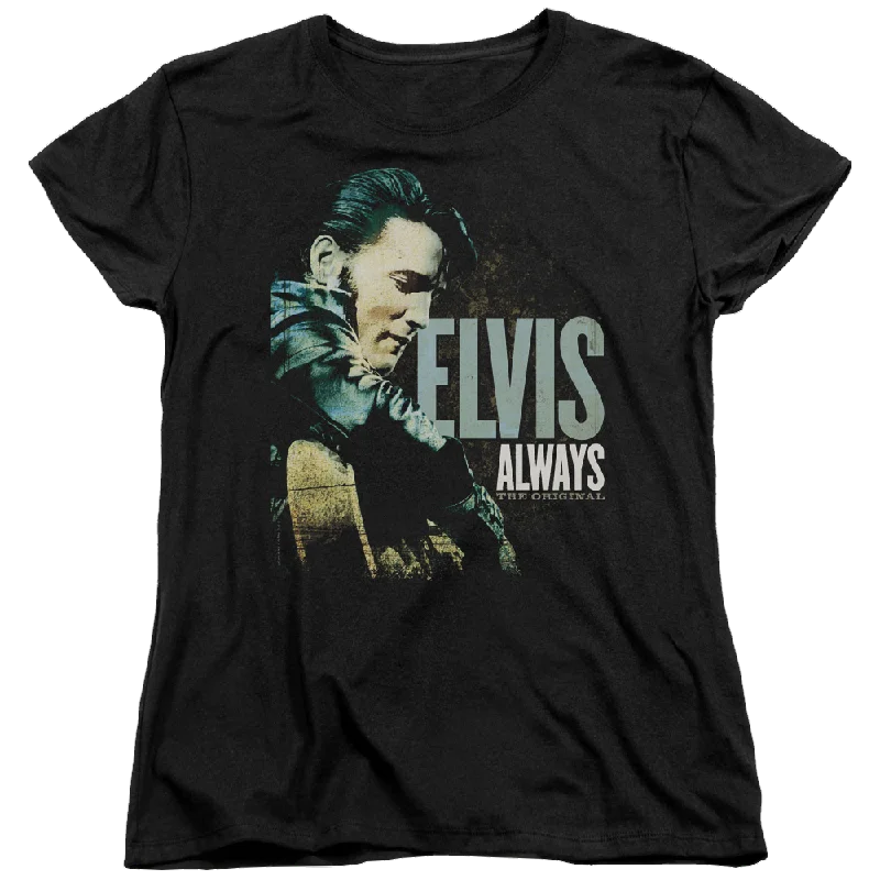 Elvis Presley Always The Original - Women's T-Shirt Seamless Knitted Crochet