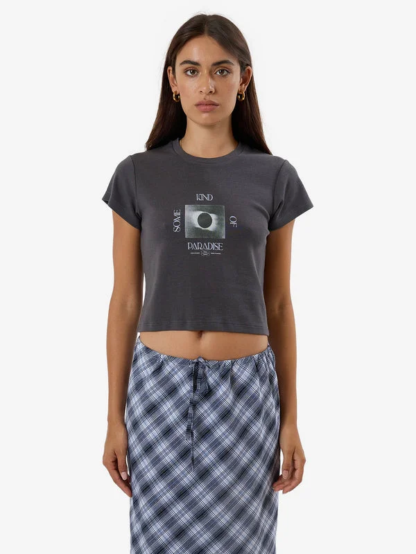 THRILLS Solar Flare Mini Tee - MERCH BLACK Sequined Glittery Shiny