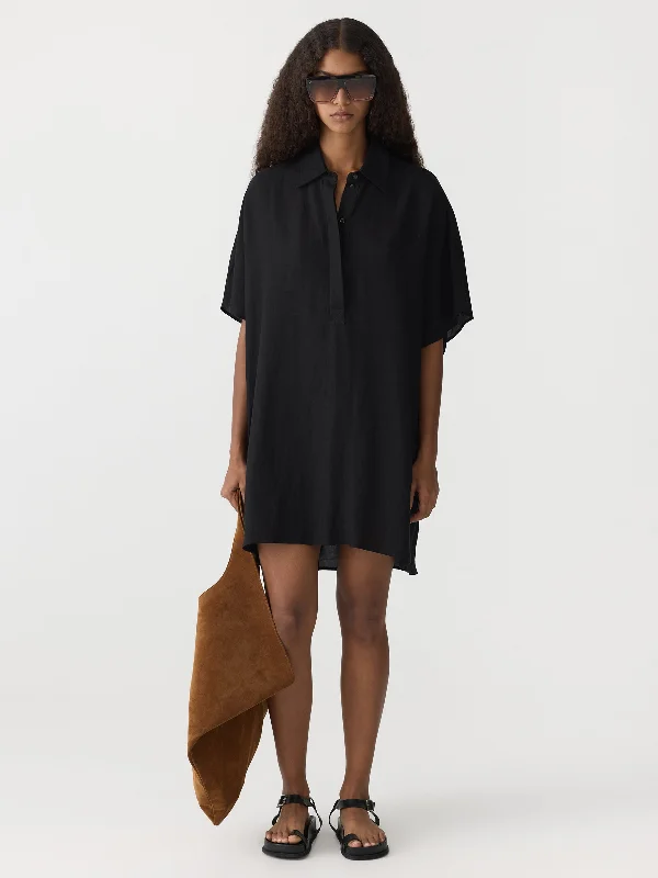 boxy placket dress