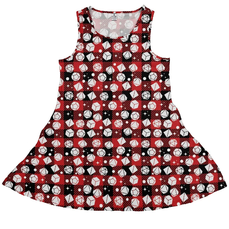 Dnd Christmas Red Plaid Dress