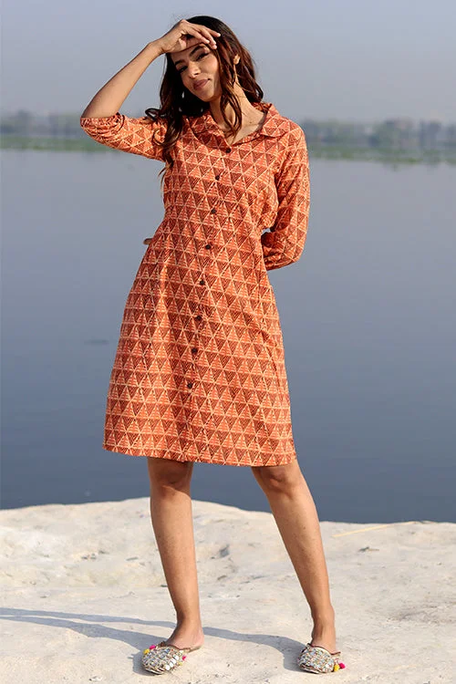 Sootisyahi 'Geometrical Weave' Cotton Dress