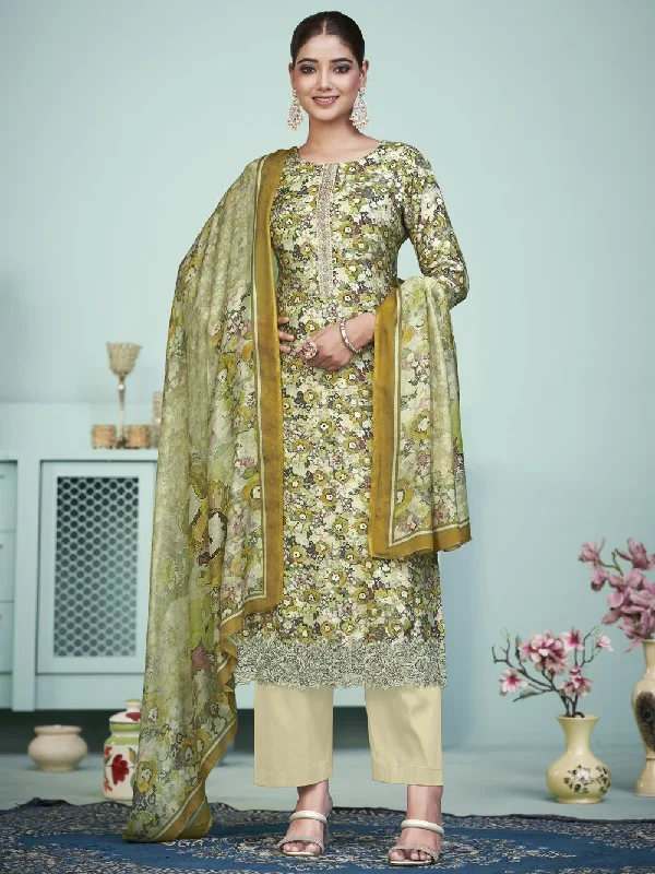 Multi Muslin Digital Printed Dress Material