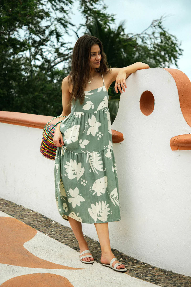Oneill Cecily Dress - Lilly Pad Green