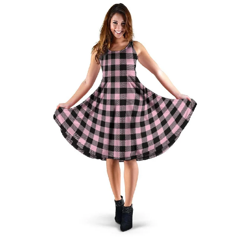 Pink Plaid Dress