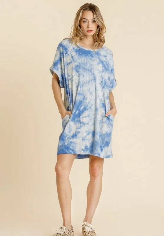 Ribbed Tie Dye Dress