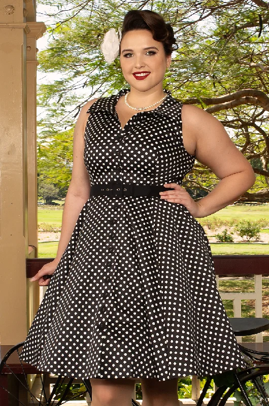 Spot Me In The Crowd Dress (Black)