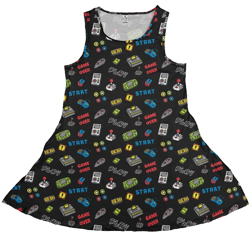 Video Gamer Black Video Game Dress