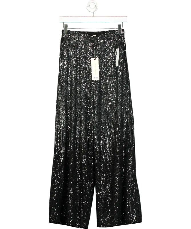 Love & Roses Green Ombre Sequin Wide Leg Trouser UK 6 Trousers Canvas Durable