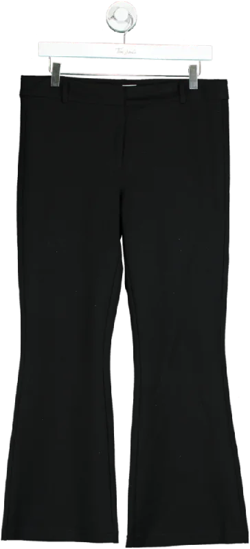 Reformation Black Bootcut Trousers UK 8 Trousers Velvet Soft