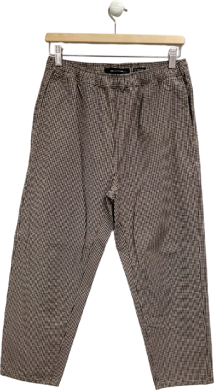 Urban Outfitters Brown Check Trousers W 30 Trousers Ceremony Elegant