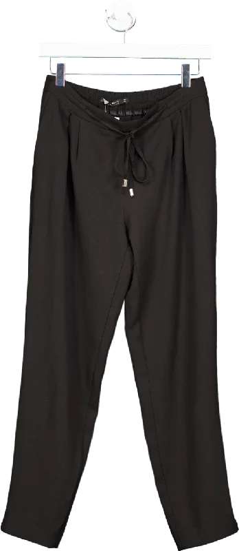 ZARA Black Basic Collection Trousers UK S Trousers Capri Summer